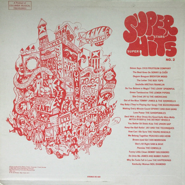 Various : Superstars / Superhits - No. 2 (LP,Compilation,Club Edition,Stereo)