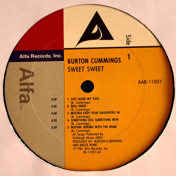 Burton Cummings : Sweet Sweet (LP,Album)