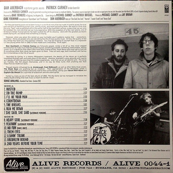 Black Keys, The : The Big Come Up (LP,Album,Limited Edition,Repress)