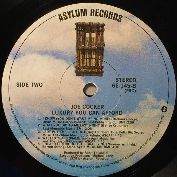 Joe Cocker : Luxury You Can Afford (LP,Album)