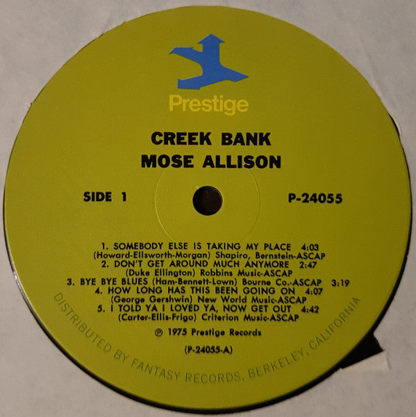 Mose Allison : Creek Bank (LP,Compilation)
