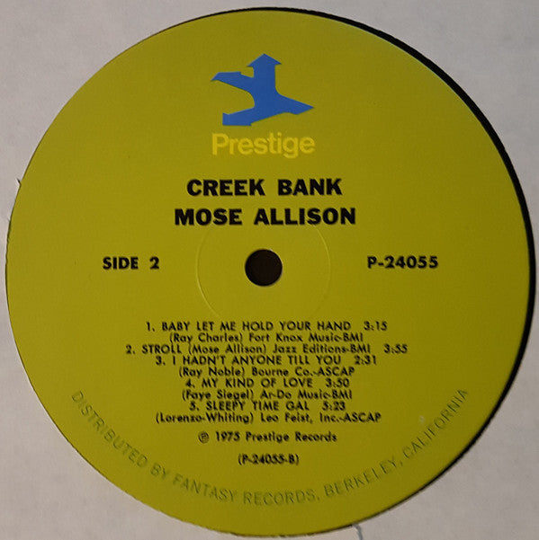 Mose Allison : Creek Bank (LP,Compilation)