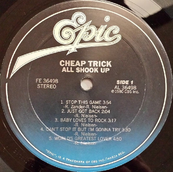 Cheap Trick : All Shook Up (LP,Album)