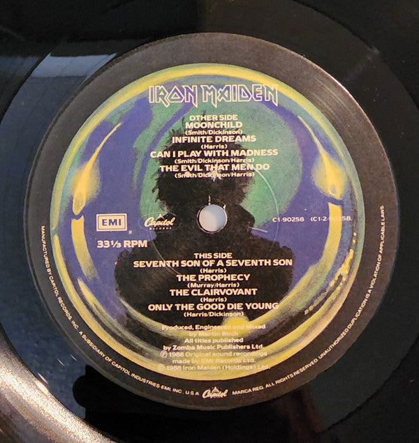 Iron Maiden : Seventh Son Of A Seventh Son (LP,Album,Stereo)