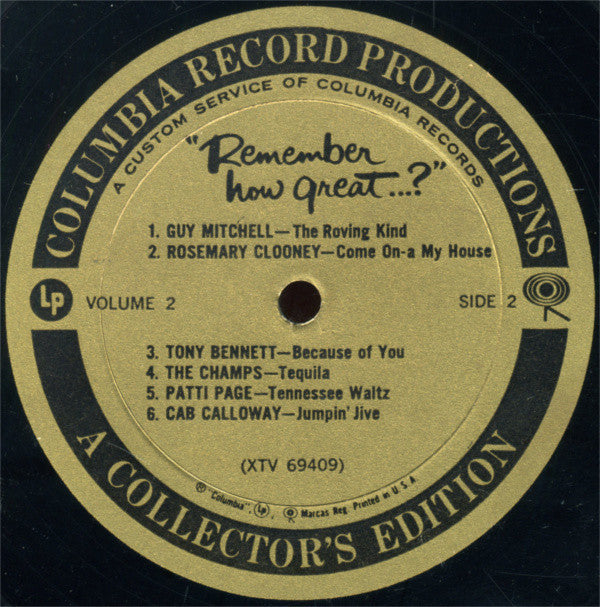 Various : Remember How Great...? Volume 2 (LP,Compilation)