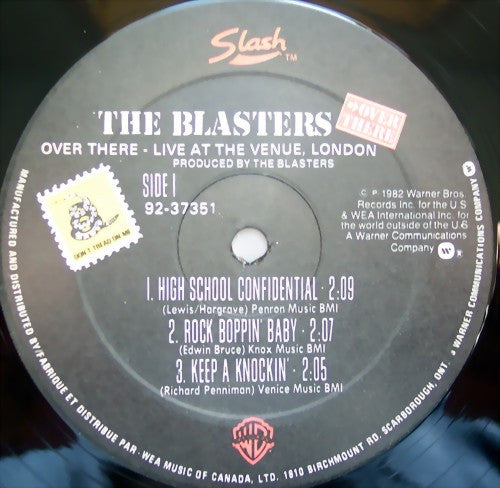 Blasters, The : Over There (Live At The Venue, London) (LP,Mini-Album)