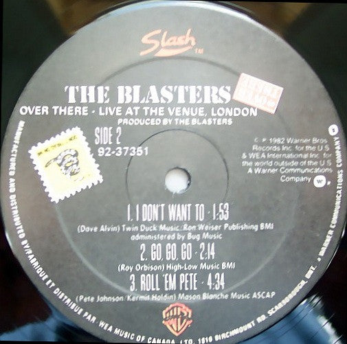 Blasters, The : Over There (Live At The Venue, London) (LP,Mini-Album)