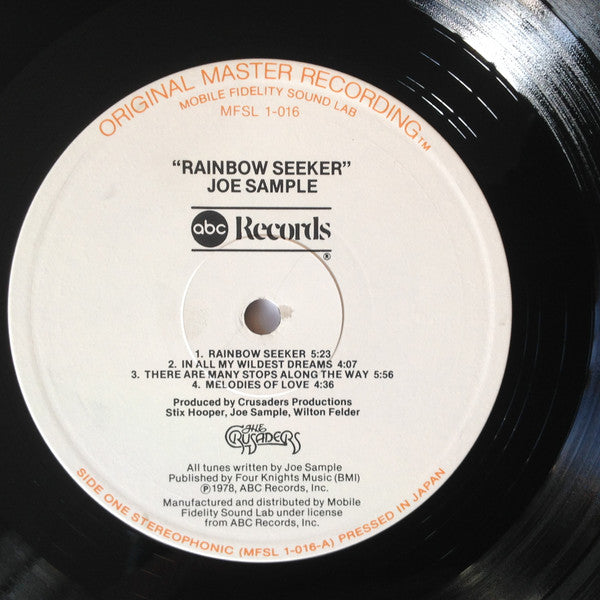 Joe Sample : Rainbow Seeker (LP,Album,Limited Edition,Reissue,Remastered)