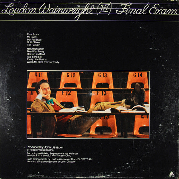 Loudon Wainwright III : Final Exam (LP,Album)
