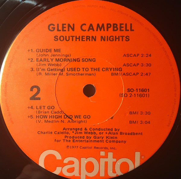 Glen Campbell : Southern Nights (LP,Album)