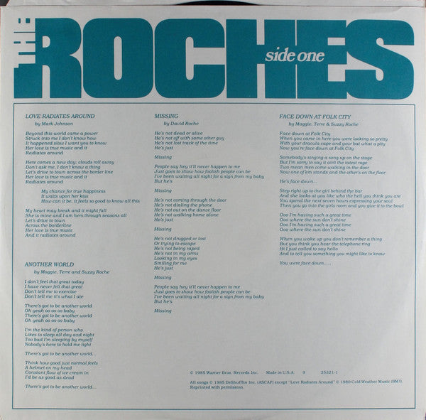 Roches, The : Another World (LP,Album)