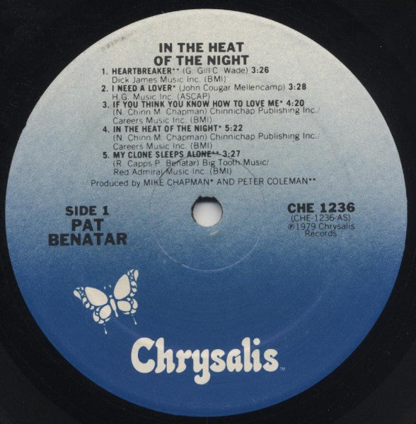 Pat Benatar : In The Heat Of The Night (LP,Album)