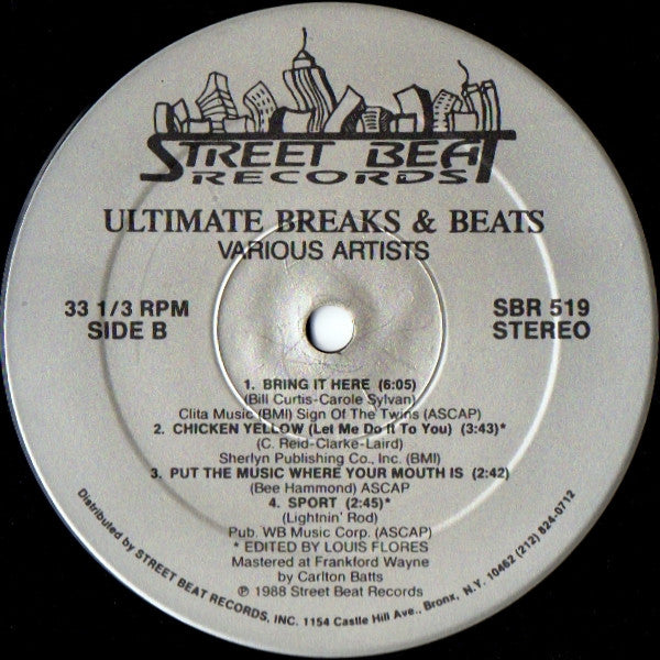 Various : Ultimate Breaks & Beats (LP,Compilation,Unofficial Release)