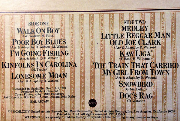 Doc & Merle Watson : Two Days In November (LP,Album)