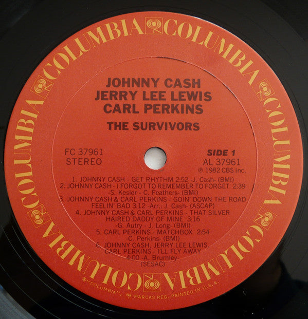Johnny Cash, Jerry Lee Lewis, Carl Perkins : The Survivors (LP,Album)