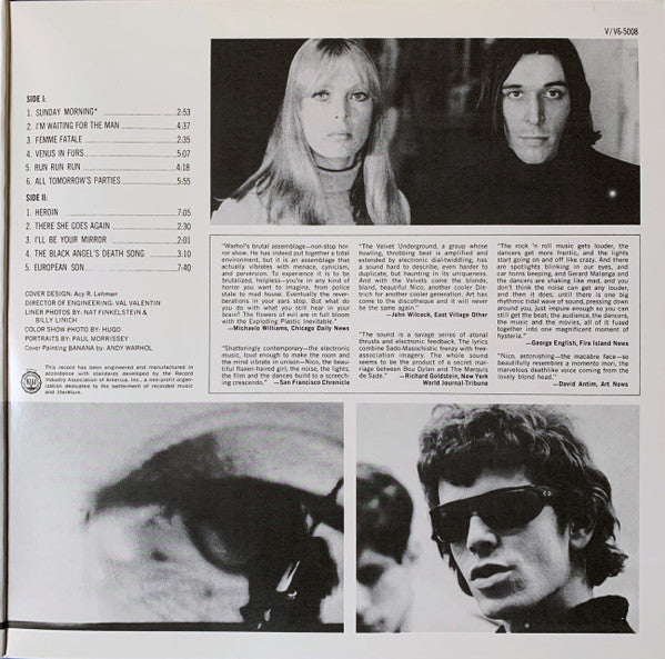 Velvet Underground, The & Nico (3) : The Velvet Underground & Nico (LP,Album,Reissue,Stereo)