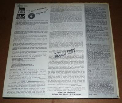 Phil Ochs : I Ain't Marching Anymore (LP,Album,Stereo)