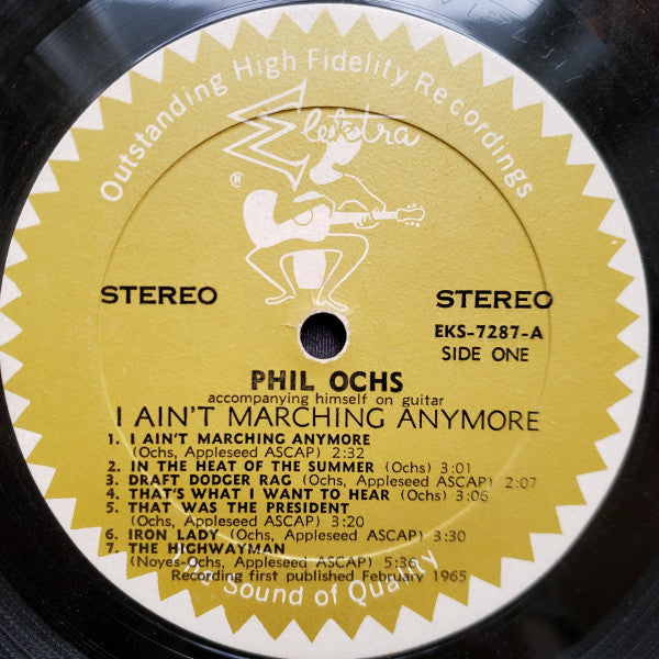 Phil Ochs : I Ain't Marching Anymore (LP,Album,Stereo)