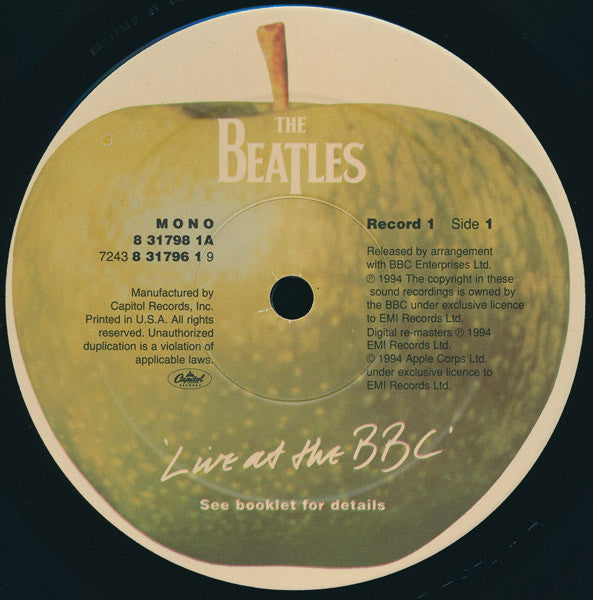 Beatles, The : Live At The BBC (LP,Compilation,Mono)