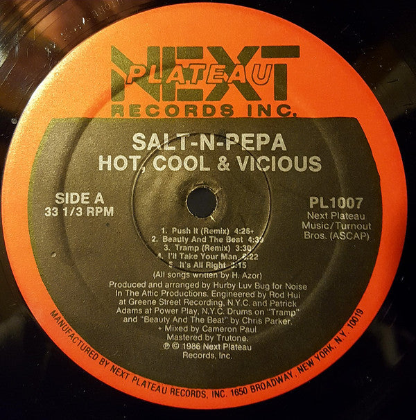 Salt 'N' Pepa : Hot Cool Vicious (LP,Album,Reissue)