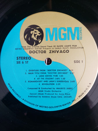 Maurice Jarre : Doctor Zhivago (Original Sound Track Album) (LP,Stereo)