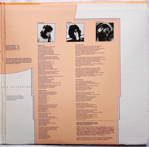 Al Stewart : Year Of The Cat (LP,Album,Reissue,Remastered)