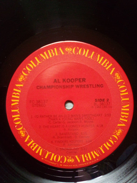 Al Kooper : Championship Wrestling (LP,Album,Stereo)