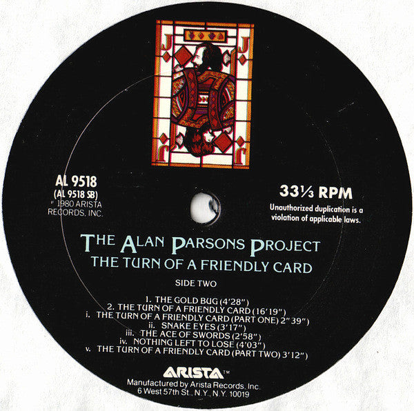 Alan Parsons Project, The : The Turn Of A Friendly Card (LP,Album)