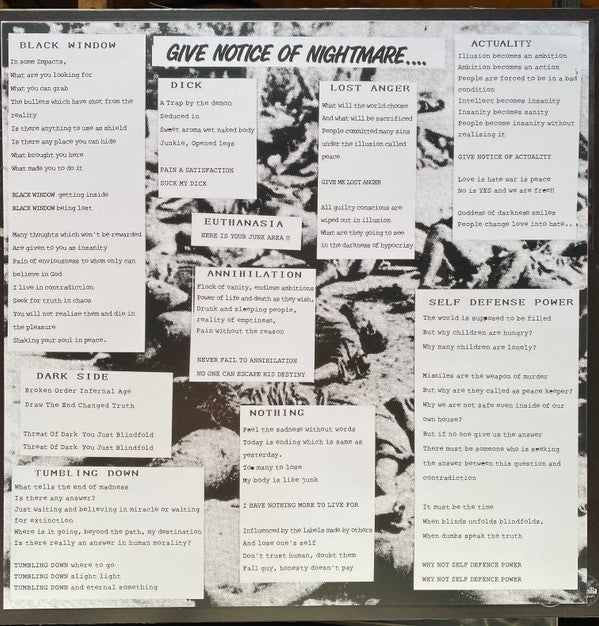 Nightmare (6) : Give Notice Of Nightmare.. (12",45 RPM,Album,Reissue,Repress)