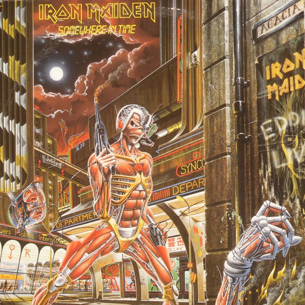 Iron Maiden : Somewhere In Time (LP,Album,Stereo)