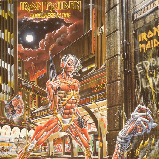 Iron Maiden : Somewhere In Time (LP,Album,Stereo)