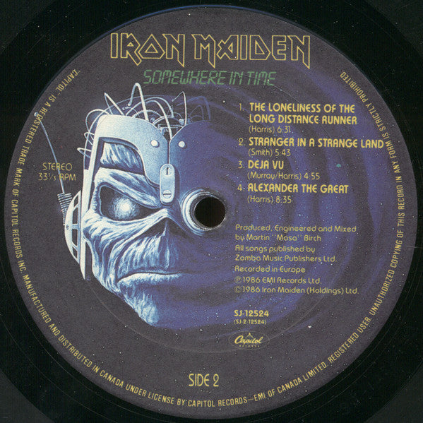 Iron Maiden : Somewhere In Time (LP,Album,Stereo)