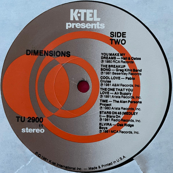 Various : Dimensions (LP,Compilation)