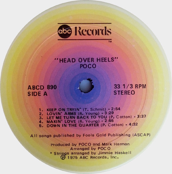 Poco (3) : Head Over Heels (LP,Album)