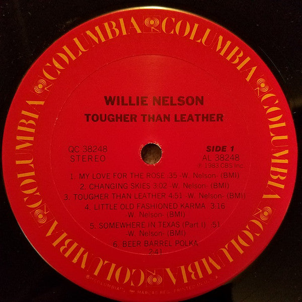 Willie Nelson : Tougher Than Leather (LP,Album)