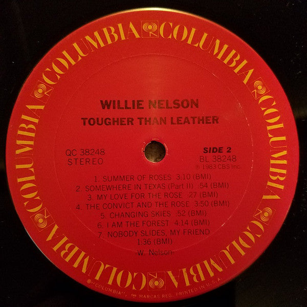 Willie Nelson : Tougher Than Leather (LP,Album)