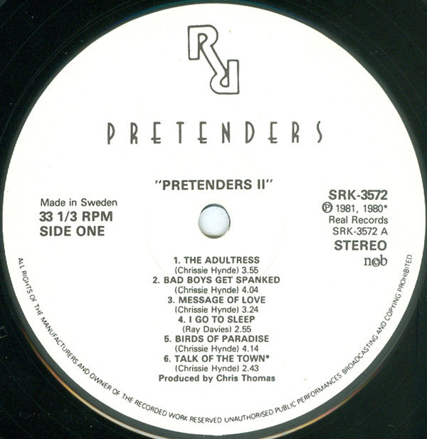 Pretenders, The : Pretenders II (LP,Album)