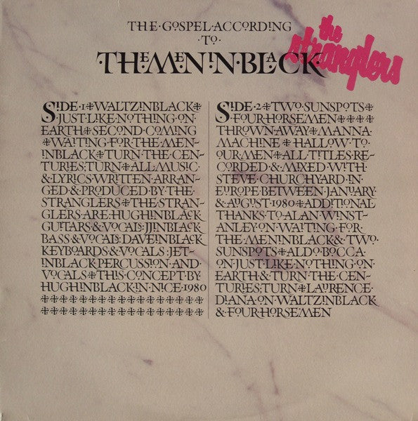 Stranglers, The : The Gospel According To The Meninblack (LP,Album)