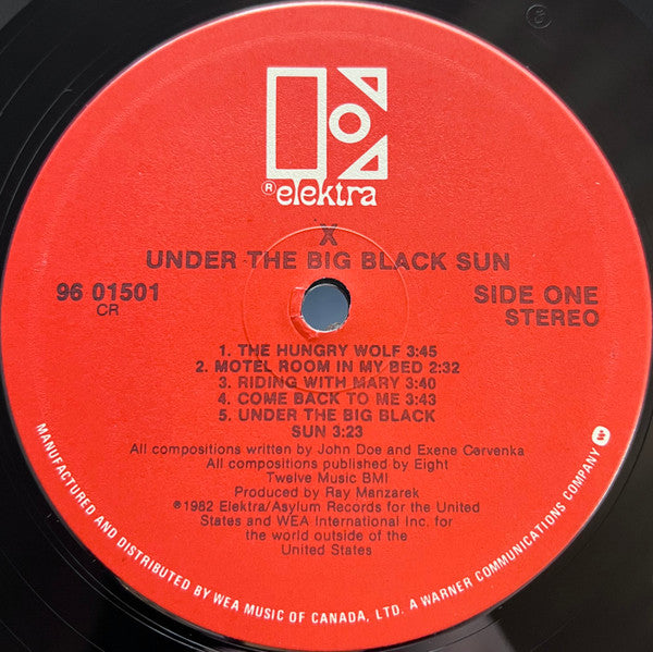 X (5) : Under The Big Black Sun (LP,Album)