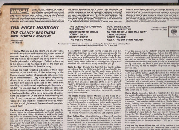 Clancy Brothers & Tommy Makem, The : The First Hurrah! (LP,Stereo)