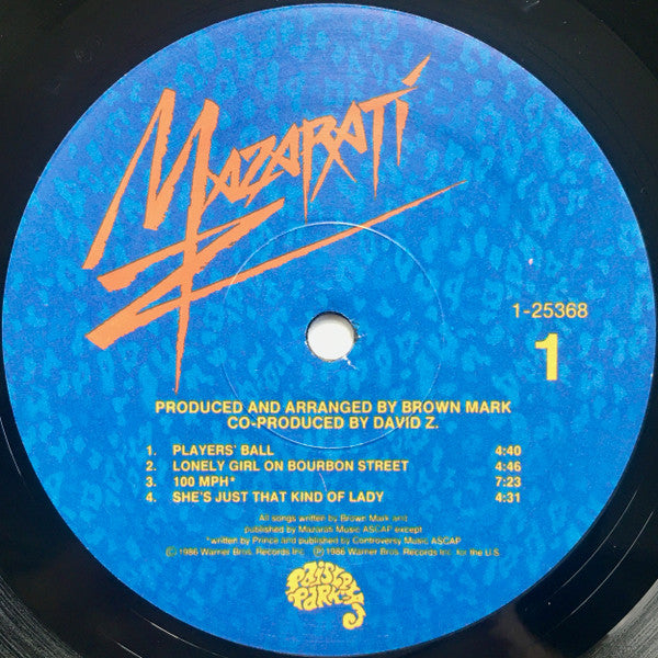 Mazarati : Mazarati (LP,Album)