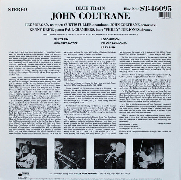 John Coltrane : Blue Train (LP,Album,Reissue,Stereo)