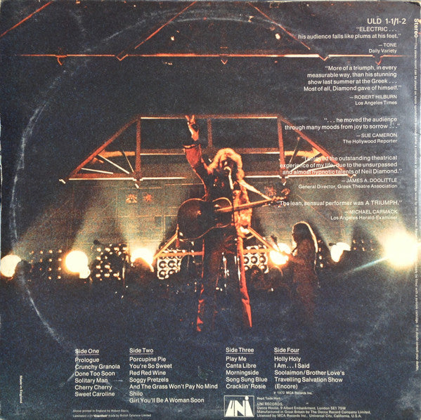 Neil Diamond : Hot August Night (LP,Album)