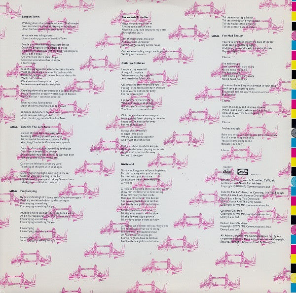 Wings (2) : London Town (LP,Album,Stereo)