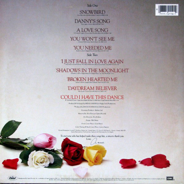 Anne Murray : Anne Murray's Greatest Hits (LP,Compilation,Stereo)