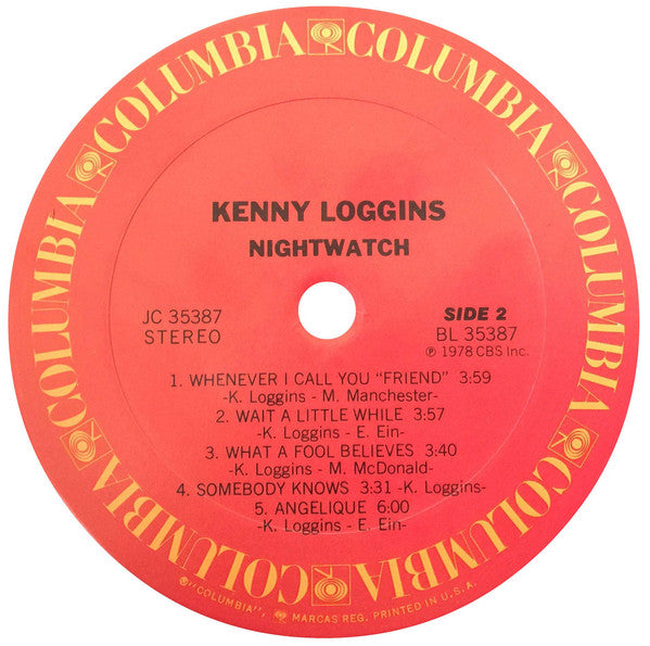 Kenny Loggins : Nightwatch (LP,Album,Stereo)