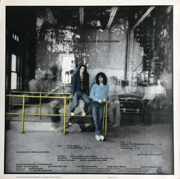 Pat Metheny & Lyle Mays : As Falls Wichita, So Falls Wichita Falls (LP,Album,Stereo)