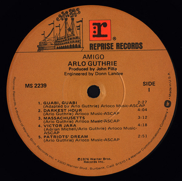 Arlo Guthrie : Amigo (LP,Album)