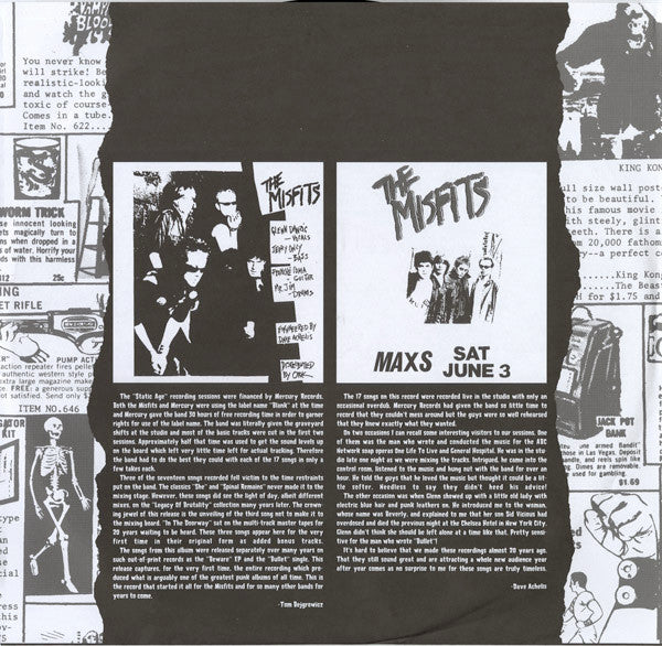 Misfits : Static Age (LP,Album,Repress)