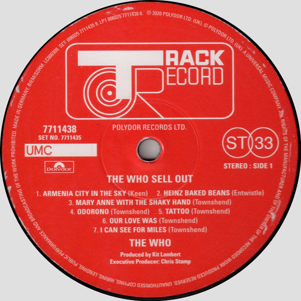 Who, The : The Who Sell Out (LP,Album,Reissue,Remastered)